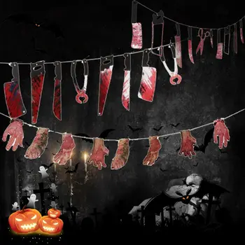 2-2.4 m Helovinas Apdailos Siaubo Moliūgų Starta Vėliavos Rekvizitai Dvasios Reklama Girliandą Helovinas Šalis Reikmenys -