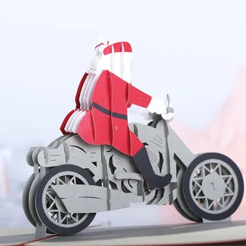 3D atvirukas Juokinga Santa Claus Naujųjų Metų Kalėdų, Gimtadienio Atvirukai Kalėdos Vaikams, Dovanų Kortelės