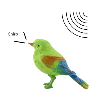 Naujovė Balso Kontroliuojamas Paukščių Skambinkite Chirp Elektroninių Pet Kamštukas Vaikams, Kūdikių Žaislų Bamblys