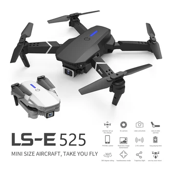 Naujas E525 PRO RC Drone Profissional Kliūčių Vengimo Drone 1080P 4K HD Dual Camera Fiksuotas Aukštis Mini Quadcopter Sraigtasparnis Žaislai