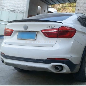 BMW X6 F16 M-Veiklos stilius ABS Plastiko Unpainted Spalvos Galinis Stogo Aptakas Sparno Kamieno Lūpų Įkrovos Padengti Automobilio Stiliaus