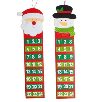 Kalėdinis Advento Kalendorius Apdailos Countdown Kalėdų Santa Sniego Advento Kalendorius Kabantys Papuošalai, Namų Biuro Šalis