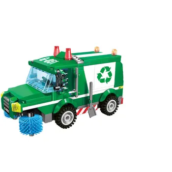Nauja Vaikų Smagu tilptų Miestas Ledų Automobilį, Policijos Priežiūra, gaisrinė mašina ABS Modelio Blokai Kit Žaislai Vaikas Dovanos