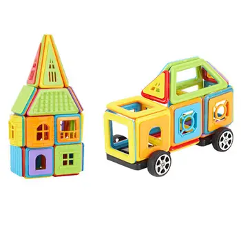 Magnetiniai Blokai Vaikų Ankstyvojo Ugdymo Švietimo Žaislai, Magnetinė Plyta Mini Dėlionės ABS Plastiko
