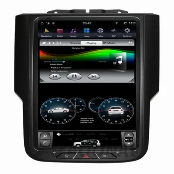 AOONAV 10.4 colių Vertikalus Ekranas, Automobilių GPS multimedia Player Autoradio Stereo Navigacijos-Dodge 2017 Ram 1500 GPS radijas stereo