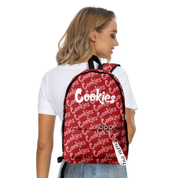 2021 Naujas Hip-hop slapukus kuprinė Kuprinę Vyrų/Moterų Pečių Kelionės Krepšys 3D Spausdinimo Mados Paauglių Mergaičių krepšys