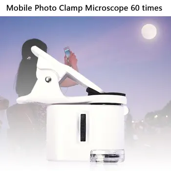 Mobiliojo Telefono 60X Makro Objektyvas HD Telefoną Mikroskopas su 