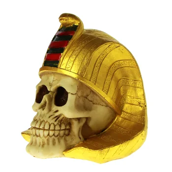 1Piece Senovės Egipto Karalius Skeletas Kaukė Skulptūra Aukso Mumija Egipto Mirties Tutankhamun Faraonas Kaukolė Figūrėlės Karalius Faraonas