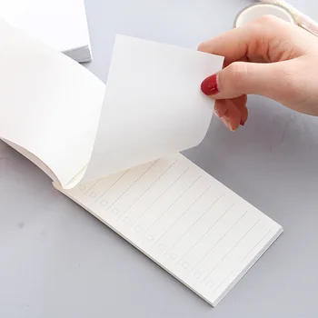 1pcs Office Raštinės reikmenys Sticky Notes Planuotojas, Išsamus Sąrašas Gali Suplėšyti Popierių Memo Pad 50 Puslapių Pastaba Pad