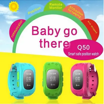 Karšto pardavimo Q50 vaikai GPS Žiūrėti Tikslus Padėties nustatymas Skambina GPS vaikų saugumo žiūrėti