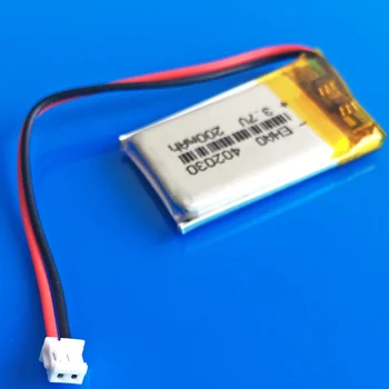 3,7 V Ličio jonų polimerų baterija, įkraunama 200mah 402030 DĻSV 1,5 mm individualų didmeninė CE, ROHS, FCC KAULŲ ir kokybės sertifikavimo