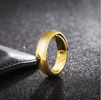 Skatinimo 24K aukso žiedas, vestuviniai žiedai vyrams, moterims, volframo pora juvelyriniai dirbiniai didmeninė