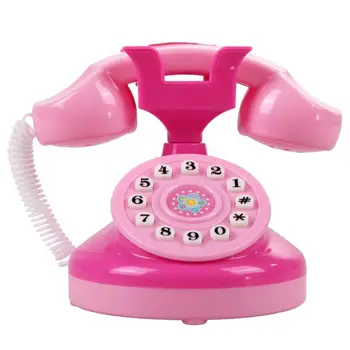 Baby Girl Namų Telefono Žaislai Pristatyti Dovanas Švietimo Emulational Rožinis Telefonas Apsimesti Žaisti Žaislai, Mergaičių Žaislas, Dovana, namų dekoro