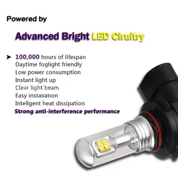 Naujas atvykimo viena pora 9005 9006 12V led 24V led žibintų rinkinį 80W automobilio rūko lemputės naujas produktas, aukštos kokybės