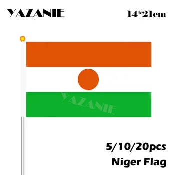 YAZANIE 14*21cm 5/10/20pcs 2018 Nigerio Nacionalinės Vertus Vėliavos Poliesteris mažo Dydžio Plaukioja Reklama 2018 M. Pasaulio Šalyse Užsakymą Vėliava