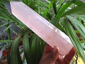 Natūrali uoliena pink ROSE Kvarco Kristalo Taško Gydymo akmuo ramstis 13cm-15cm