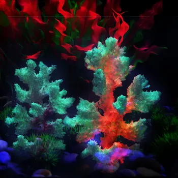 Išskirtinį FFish Bako Apdailos Emuliacija Koralai Akvariume Noctilucent Jūros Koralų, Žuvų & Vandens Naminių Reikmenys Papuošti