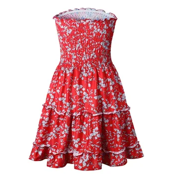 2018 Naujas Off Peties Gėlių Citrinų Spausdinti Suknelė Moterims Derliaus Moterų Vasaros Suknelės Ponios Mados Šalis Atsitiktinis Vestidos