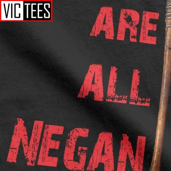 Vyras Walking Dead Mes Visi Negan T-Shirt Hip-hop ' o Drabužių Medvilnės Tees Patogus Vyrų T Shirts
