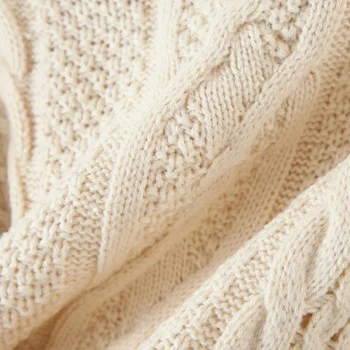 Za 2020 Moterų Cardigan Megztiniai Apkarpytos Džemperiai Rudenį Megzti Striukės, Paltai Gėlių Vintage Megztinis Moteriška ilgomis Rankovėmis Trikotažas