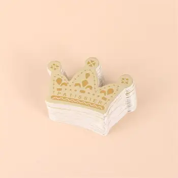 96 vnt Cake Toppers Popieriaus Karūnos Forma Aukso Šalis Tiekia Cupcake Dekoro Tortą Įdėkite Kortelę Gimtadienio Baby Shower Vestuvių