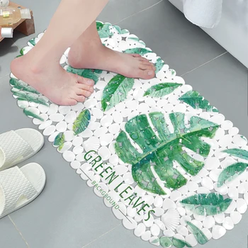 Vonios Kilimėliai Nemokamas Pristatymas pvc dušas kilimėlis Augalų modelis Succulents Bordo Žalumos, Ne Slydimo grindų kilimėlis paprasta vonia kilimėlis