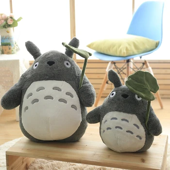 30-70cm Mielas Anime Mergina Vaikų Žaislai Totoro Lėlės Didelio Dydžio Minkštą Pagalvę Totoro Pliušinis Žaislas, Lėlė Vaikų Gimtadienio Dovana Animacinių filmų Namo