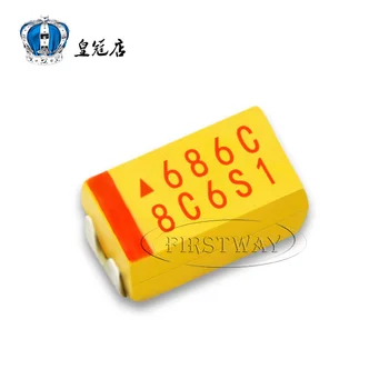 Chip tantalo kondensatorių 686E 68UF 25V C C tipo / 6032 tulžies kondensatoriaus polius 25V68UF