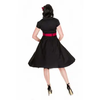 Kokybės Sprogstamųjų Retro Pompon Suknelė Plius dydžio Moterų Drabužių 1950 M. Derliaus moteriški Drabužiai nuo Mūsų Suknelė