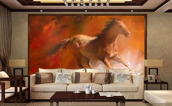 Custom papel DE parede 3 d, arklys freskos sėdi kambarį, miegamąjį, TV sienų apmušalai atsparus vandeniui tekstilės medžiaga