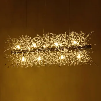 Šiaurės šalių šiuolaikinės paprasta kambarį kristalų restoranas sieniniai šviestuvai kūrybos led meno juostą, šiltas miegamasis priedai veltiniams, vilna lempa