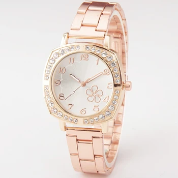 Moterų Laikrodžiai Nauja Mada Moterims Gold Diamond Aikštėje Atsitiktinis Kvarco Žiūrėti Moterų Nerūdijančio Plieno Laikrodžiai Relogio Feminino Karšto Laikrodis
