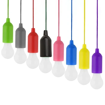 8 Vnt. Spalvingomis elektros Lempučių Sietynas Portable LED Ištraukite Laidą Lemputės, Lauko Sodo Kempingas Kabo LED Šviesos Lempos