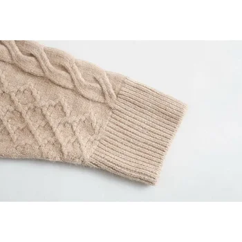 2020 Nauja, Moterų Megzti Megztinis Vientisų ilgomis rankovėmis, O-Kaklo Megztinis Megztinis Moteriška Mada Atsitiktinis Moterų Drabužiai