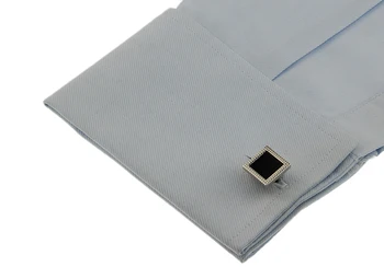 Sunnylink vyriškos Rankogalių segtukai Naujas Silver Black rankogalių segtukai, skirti marškinėliai L1074 kaip 14mm