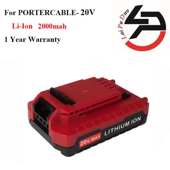 Aukštos Kokybės 20V 2000mah Li-Ion Pakeitimo Įrankio Baterija PORTER KABELIS PCC685L PCC680L