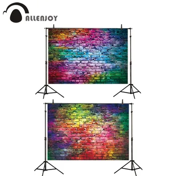 Allenjoy Grafiti plytų siena backdrops fotografijos spalvinga besiūlių nuotraukų foną, photocall boda photozone photophone vinilo