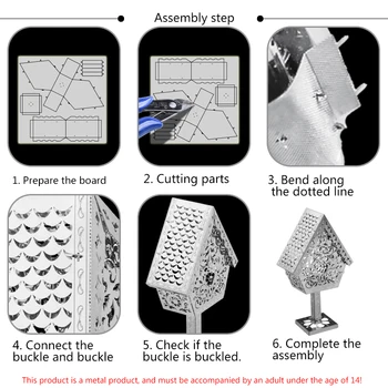 Paprasta Dėlionės odinas, 3D Puzzle Metalo 