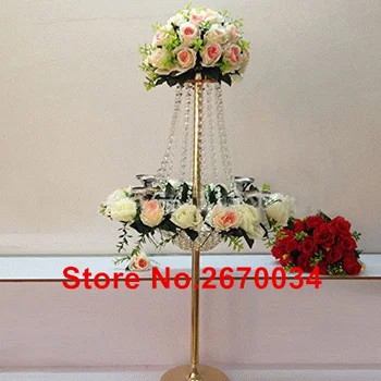 Elegantiškas vestuvių dekoravimas, gėlių stalo puošmena aukščio vazos gėlių stovas aukso geležies vaza dirbtinių gėlių kompozicijų sunm21