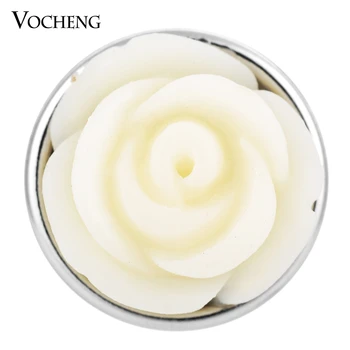10VNT/Daug Vocheng Snap Pakabukai Mažas 12mm Keičiamos Gėlių Mygtuką Papuošalai (Vn-510*10)