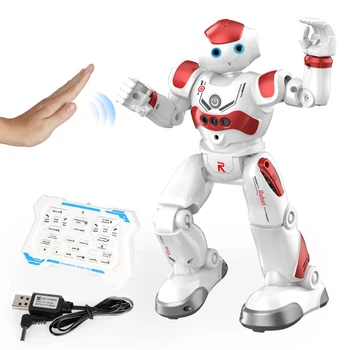 Robotas Žaislas Dovanos Vaikams-RC Gestų Kontrolės Robotas Programuojamas su Infraraudonųjų spindulių Valdytojas ir LED Akis Gimtadienio Dovana Vaikams