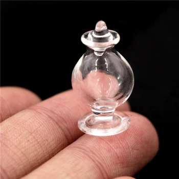 Mielas Mini Stiklo Lėlių Miniatiūriniai Stiklo Saldainiai, Butelis Su Kamštienos Namų Dekoravimo, Lėlių Apdailos Reikmenys
