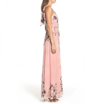 Ilgas Vasaros Maxi Suknelė Moterims 2020 Atsitiktinis Derliaus Mados Seksualus Boho Gėlių Gėlių Rankovių Paplūdimio Dirželis Atostogų Suknelė