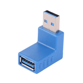 5vnt USB 3.0 Konverteris USB Kabelio ilgintuvas Adapteris Vyrų ir Moterų Išplėtimo Jungties, Aukštyn, Žemyn, Dešinėn, Kairėn Dizaino Nešiojamas A09