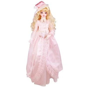 60cm BJD Doll Vestuvių Princess Lėlių Mada Žaislai, dovanos - Nicole Rankomis Dažyti Makiažą (Veido Nuimamas / Head Integruota Versija)