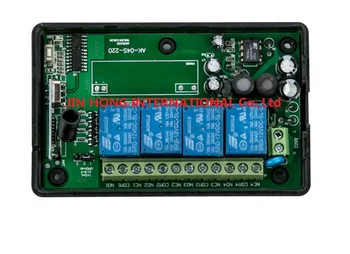 AC110V 220V 4CH RF Belaidžio Nuotolinio Valdymo Sistema / Radijo Jungiklis nuotolinis jungiklis 220V Mokymosi kodas imtuvas+ 2 nuotolinio valdymo pultelis