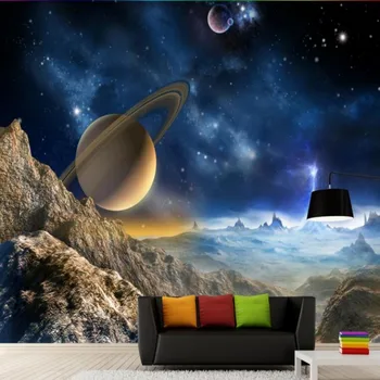 Beibehang Asmeninį Tapetai, 3D Stereo Visatos Galaxy Star Freska Sienos Tapetai Kambarį, TV Foną, 3d tapetai