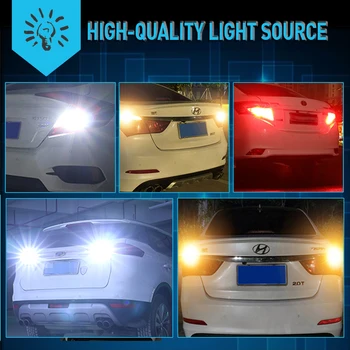 2X T15 W16W Canbus LED Žibintai Atbulinės 921 912 Lemputė, atsarginė Lemputė, Automobilių Auto Išoriniai Šviesos Super Bright White 45SMD 6000k 12V