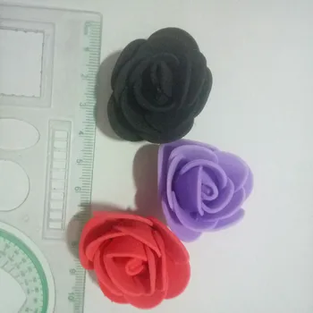 50PCS/daug 3,5 CM Mini PE Putos, Rožių Gėlių Galvos Dirbtinės Gėlės Namuose 