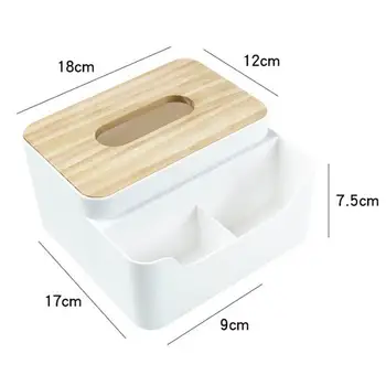 Desktop Storage Box Plastiko stalčiuko makiažas organizatorius audinių langelį boite plastique контейнер для таблеток #2S09